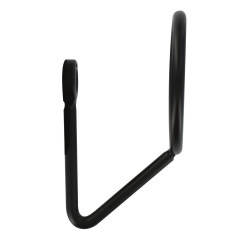 Patere filaire CIME Ring 1 tête droite acier noir - Cime