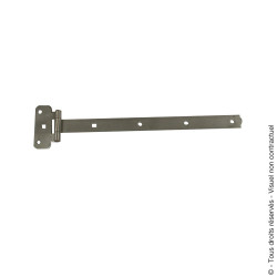 Penture Te Festonne Inox Brossé, H.30 X L.400 X P.3 Mm - AFBAT
