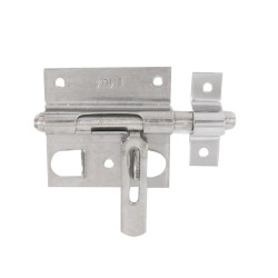 Verrou De Box Porte Cadenas + Gâche Dia. 10 Mm Afbat, Acier Inox Brossé Gris de marque AFBAT, référence: B9931000