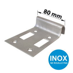 Sabot Portail À Visser Afbat Inox H.30 X L.80 X P.140 Mm - AFBAT