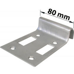 Sabot Portail À Visser Afbat Inox H.30 X L.80 X P.140 Mm - AFBAT