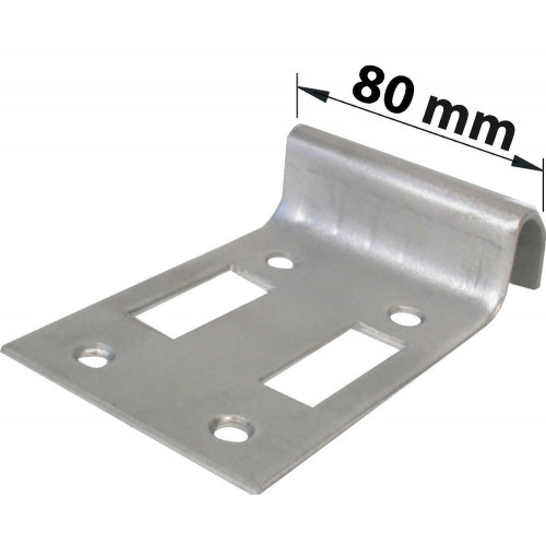 Sabot Portail À Visser Afbat Inox H.30 X L.80 X P.140 Mm - AFBAT