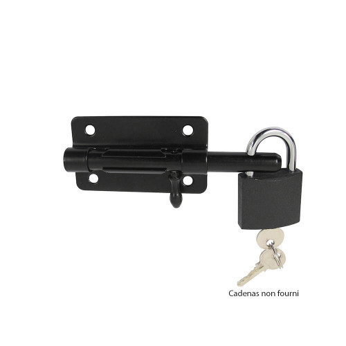 Verroubox porte-cadenas+gâche  d14 noir - AFBAT