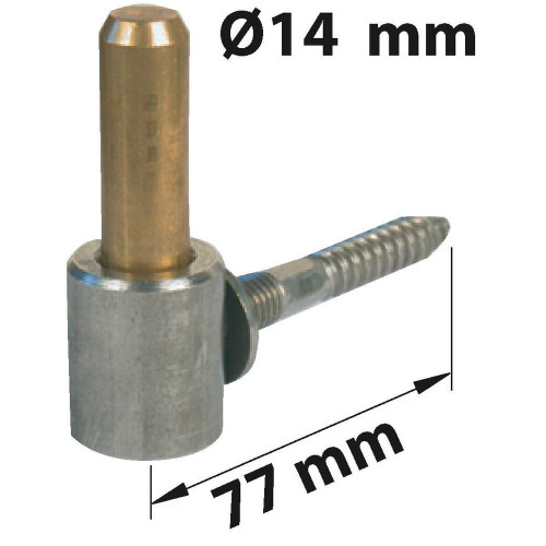 Gond À Visser Inox Brossé, H.93X Diam.14 Mm - AFBAT