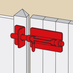 Verroubox a visser + gâche d12mm zingue - AFBAT
