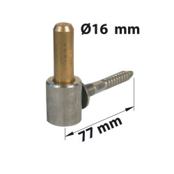 Gond À Visser Inox Brossé, Dia. 16 X Ht. 77 Mm - AFBAT