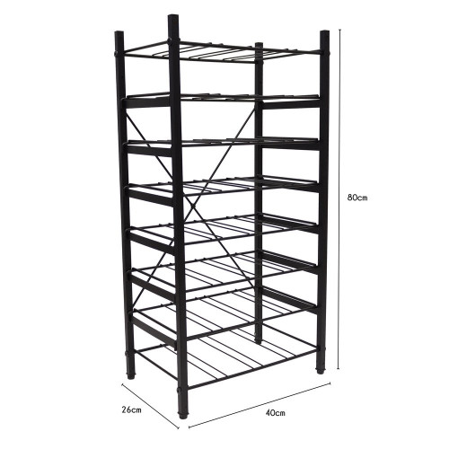 RANGE BOUTEILLES SUPERPOSABLE METAL BRIDGE POUR 32 BOUTEILLES - BOX & BEYOND