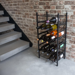 RANGE BOUTEILLES SUPERPOSABLE METAL BRIDGE POUR 32 BOUTEILLES - BOX & BEYOND