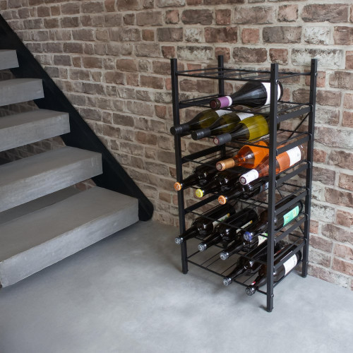 RANGE BOUTEILLES SUPERPOSABLE METAL BRIDGE POUR 32 BOUTEILLES - BOX & BEYOND