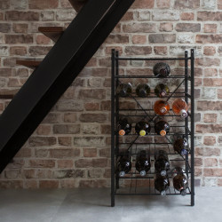 RANGE BOUTEILLES SUPERPOSABLE METAL BRIDGE POUR 32 BOUTEILLES - BOX & BEYOND