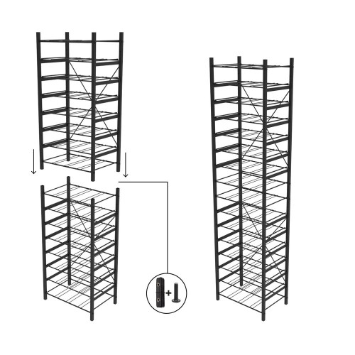 RANGE BOUTEILLES SUPERPOSABLE METAL BRIDGE POUR 32 BOUTEILLES - BOX & BEYOND