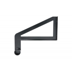 Support de barre de penderie D28 mm rond noir - Cime