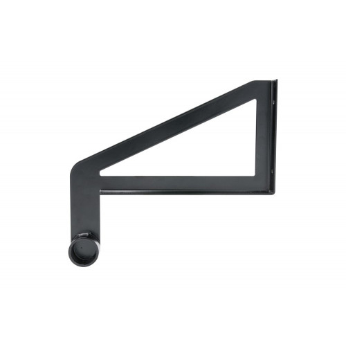 Support de barre de penderie D28 mm rond noir - Cime