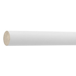 Barre de penderie ronde MyTube D28mm blanc L100cm de marque Cime, référence: B9935500