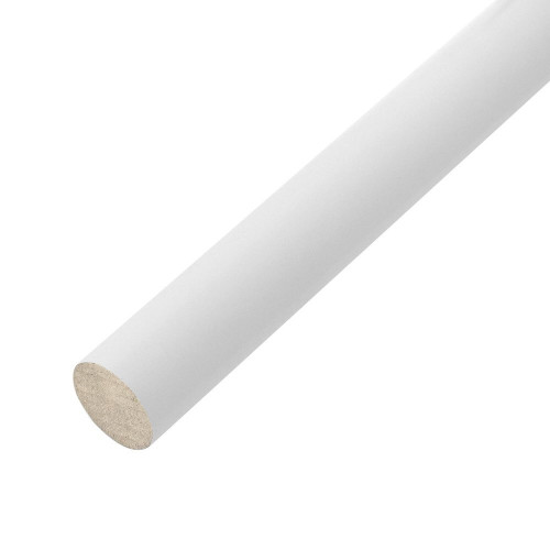 Barre de penderie ronde MyTube D28mm blanc L100cm - Cime