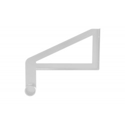 Support de barre de penderie D28 mm rond blanc de marque Cime, référence: B9935800
