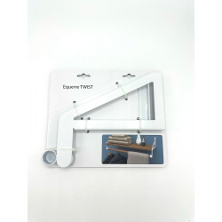 Support de barre de penderie D28 mm rond blanc - Cime