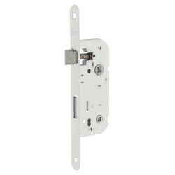 Serrure à encastrer réversible axe 40x70mm à condamnation, finition blanc de marque THIRARD , référence: B9937000