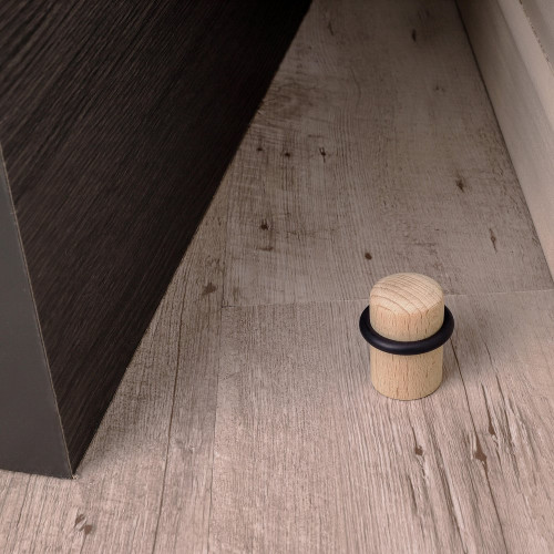 Lot de 4 butées de porte à coller bois ALPERTEC effet bois - ALPERTEC