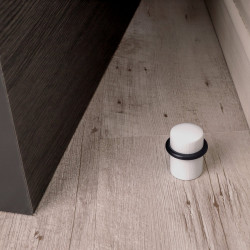 Lot de 4 butées de porte à coller bois ALPERTEC blanc - ALPERTEC