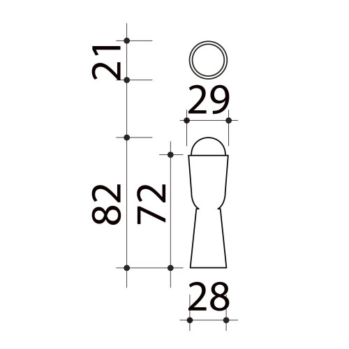 Lot de 2 butées de porte à visser bois ALPERTEC blanc - ALPERTEC