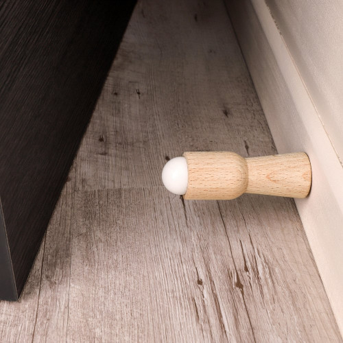 Lot de 2 butées de porte à visser bois ALPERTEC effet bois - ALPERTEC