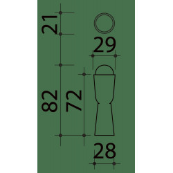 Lot de 2 butées de porte à visser bois ALPERTEC effet bois - ALPERTEC