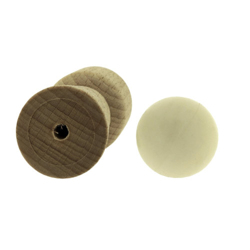 Lot de 2 butées de porte à visser bois ALPERTEC effet bois - ALPERTEC