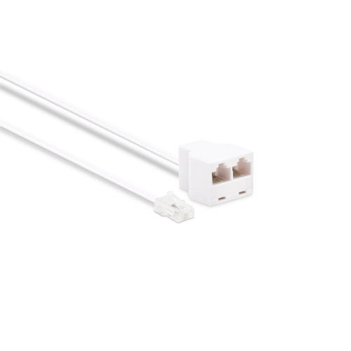 Cable rj11 m/m 15m blanc - Metronic