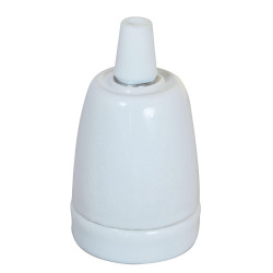 Douille e27  ceramique blanc d46mm tibelec de marque TIBELEC, référence: B9940600