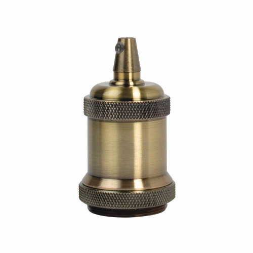 Douille e27 + cache metal bronze d50mm tibelec - TIBELEC