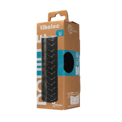 Douille e27 + cache effet matelasse noir tibelec - TIBELEC