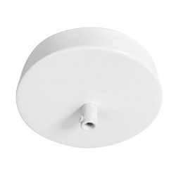 Pavillon cache metal cylindrique d.120mm blanc tibelec - TIBELEC