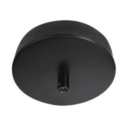 Pavillon cache metal cylindrique d.120mm noir tibelec - TIBELEC
