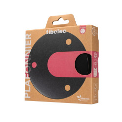 Rosace plafonnier métal 3 cables d 12 cm noir TIBELEC - TIBELEC