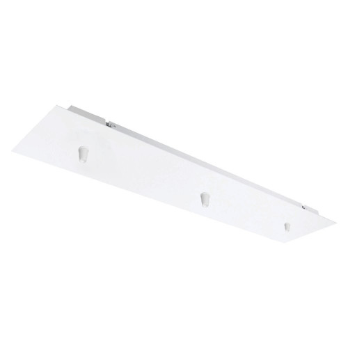 Pavillon cache metal rectangulaire 12x55cm blanc tibelec - TIBELEC