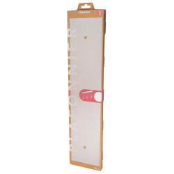 Pavillon cache metal rectangulaire 12x55cm blanc tibelec - TIBELEC