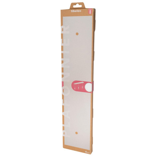 Pavillon cache metal rectangulaire 12x55cm blanc tibelec - TIBELEC