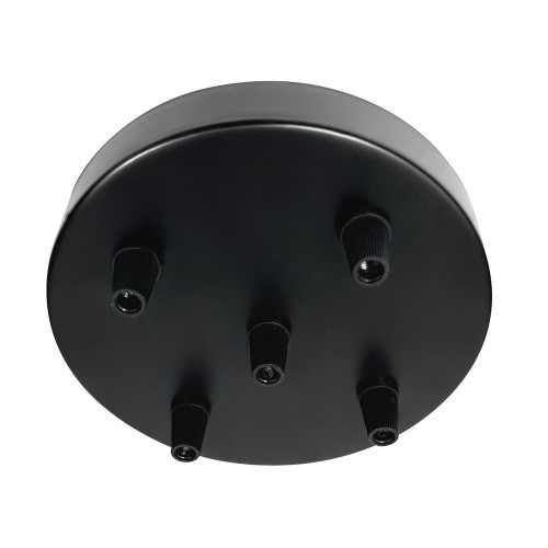 Plafonnier rosace métal 5 cables d 15 cm noir TIBELEC - TIBELEC
