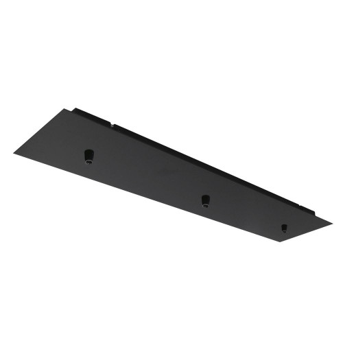 Plafonnier cache métal  rectangulaire 12x55 cm noir TIBELEC - TIBELEC