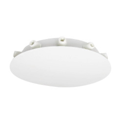 Pavillon plafonnier metal araignee 12 cables d180mm blanc tibelec - TIBELEC