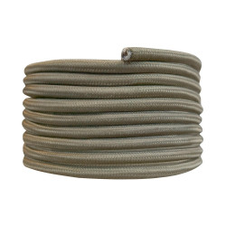 Cable tissu 2x0.75mm 3m kaki tibelec - TIBELEC