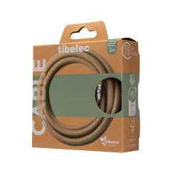 Cable tissu 2x0.75mm 3m lin tibelec - TIBELEC