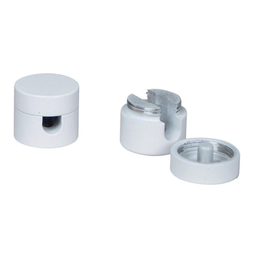 Passes cable aluminium blanc d20mm lot de 2 tibelec - TIBELEC