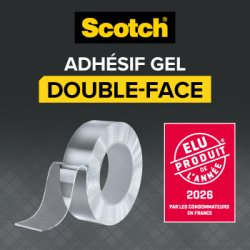 Ruban adhésif Double face incolore / transparent SCOTCH L.1.5 m x l.30 mm - SCOTCH