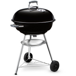 Barbecue charbon de bois WEBER Compact kettle 57, noir de marque Weber, référence: J9898600