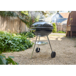 Barbecue charbon de bois WEBER Compact kettle 57, noir - Weber