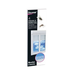 Lot de 4 pièges englués anti-mouches DECAMP' de marque Decamp, référence: J9898800