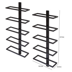 Range bouteille gain de place FLY métal 10 bouteilles de marque BOX & BEYOND, référence: J9934800