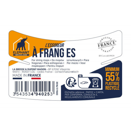 essoreur a franges elephant - ELEPHANT